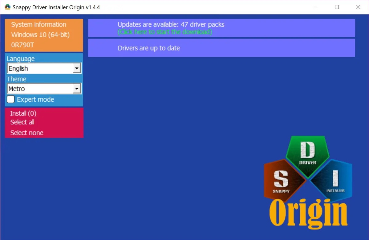 Snappy Driver Installer Origin